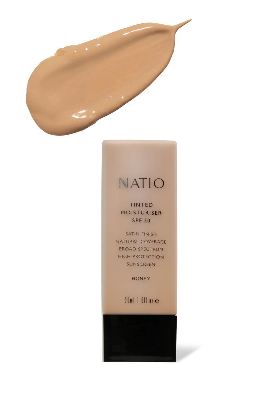 NATIO Tinted Moisturiser SPF 20 Honey - Life Pharmacy St Lukes