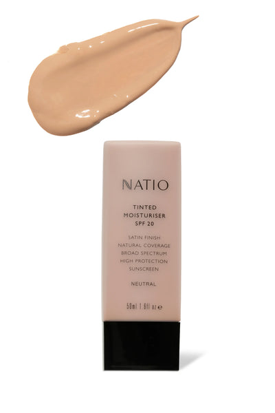 NATIO Tinted Moisturiser SPF 20 Neutral - Life Pharmacy St Lukes
