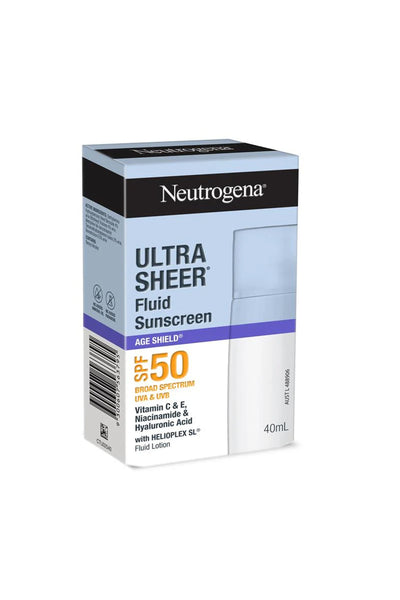 NEUTROGENA Ultra Sheer Age Shield SPF50 40ml - Life Pharmacy St Lukes