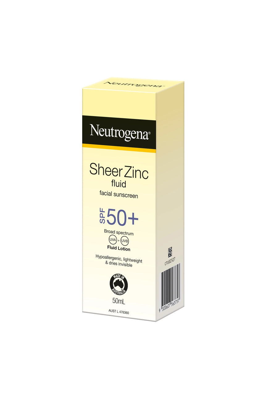 NEUTROGENA Sheer Zinc Face Fluid SPF50+ 50ml - Life Pharmacy St Lukes
