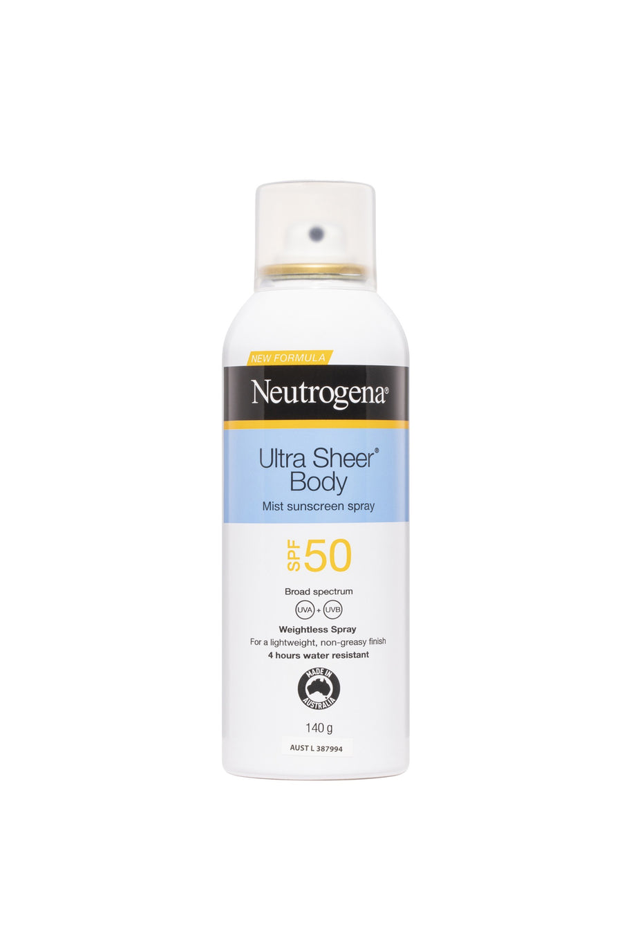 NEUTROGENA Ultra Sheer Face Fluid Facial Sunscreen SPF50 Body Mist 140g - Life Pharmacy St Lukes