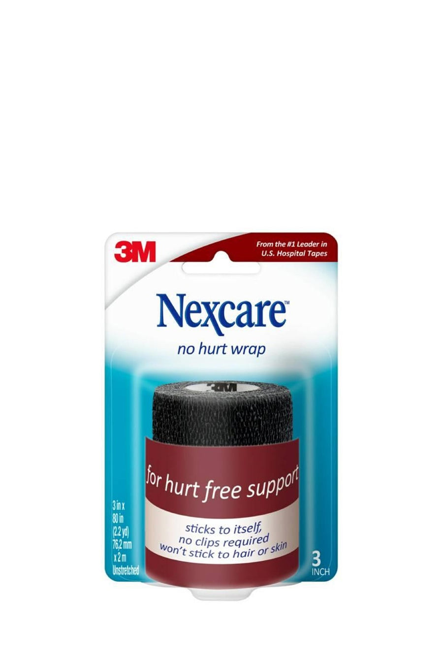 NEXCARE No Hurt Wrap 75mmx2m Black - Life Pharmacy St Lukes
