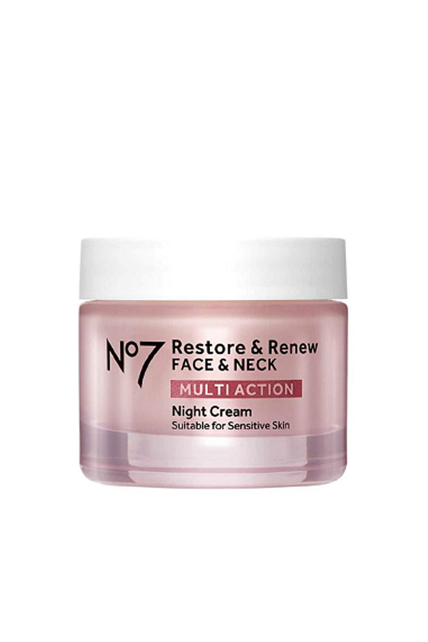 No7 Restore & Renew Face & Neck Multi Action Night Cream 50ml - Life Pharmacy St Lukes