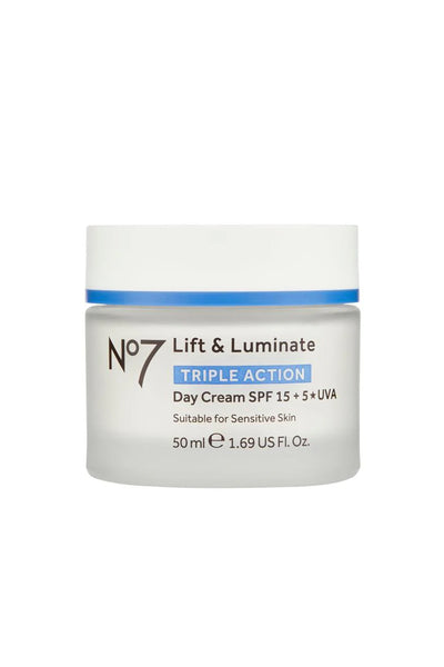No7 Lift & Luminate Triple Action Day Cream SPF 15 50ml - Life Pharmacy St Lukes