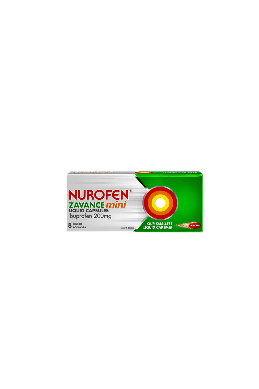 NUROFEN Zavance Mini Liquid Caps 8s - Life Pharmacy St Lukes