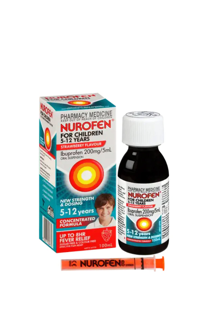 NUROFEN Child 5 Years - 12 Years Strawberry 100ml - Life Pharmacy St Lukes