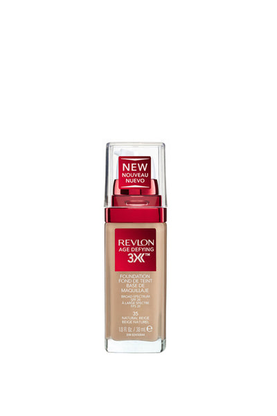 REVLON Age Defying 3X Foundation Natural Beige - Life Pharmacy St Lukes