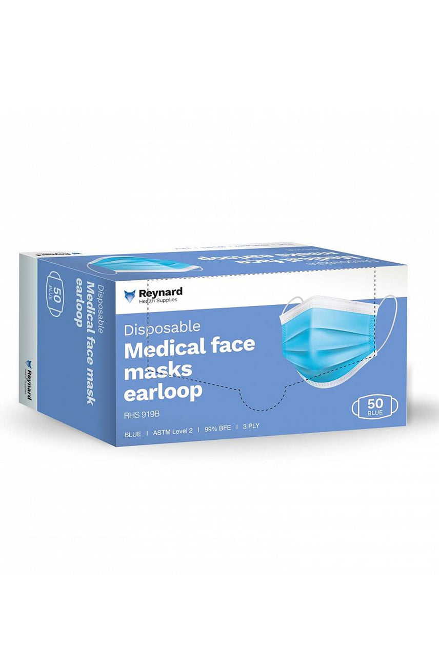 REYNARD Medical Face Ear Loop Masks 3Ply ASTM Level 2 - Life Pharmacy St Lukes