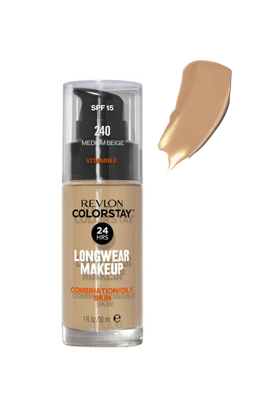 REVLON ColorStay Long wear Makeup Foundation Combination Oily Medium Beige - Life Pharmacy St Lukes