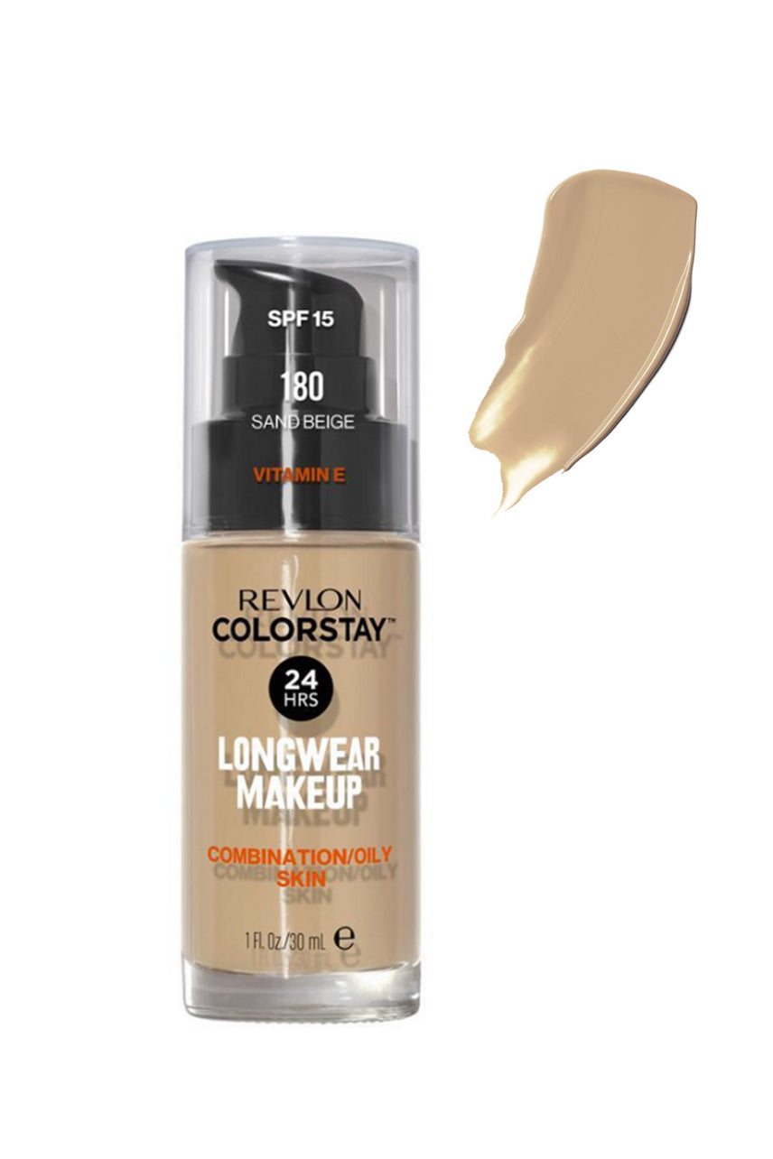 REVLON ColorStay Long wear Makeup Foundation Combination Oily Sand Beige - Life Pharmacy St Lukes