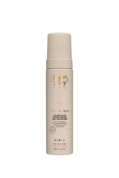 SUGAR BABY Sun-Believable Golden Glow Instant Bronze Tan Mousse 200ml - Life Pharmacy St Lukes