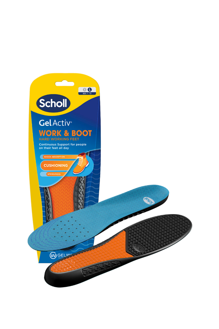SCHOLL Gel Activ Insole Work & Boot Large - Life Pharmacy St Lukes