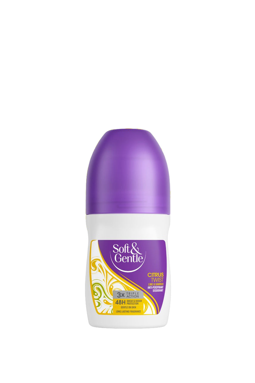 SOFT & GENTLE 48hr Antiperspirant Deodorant Roll On Citrus Twist 50ml - Life Pharmacy St Lukes