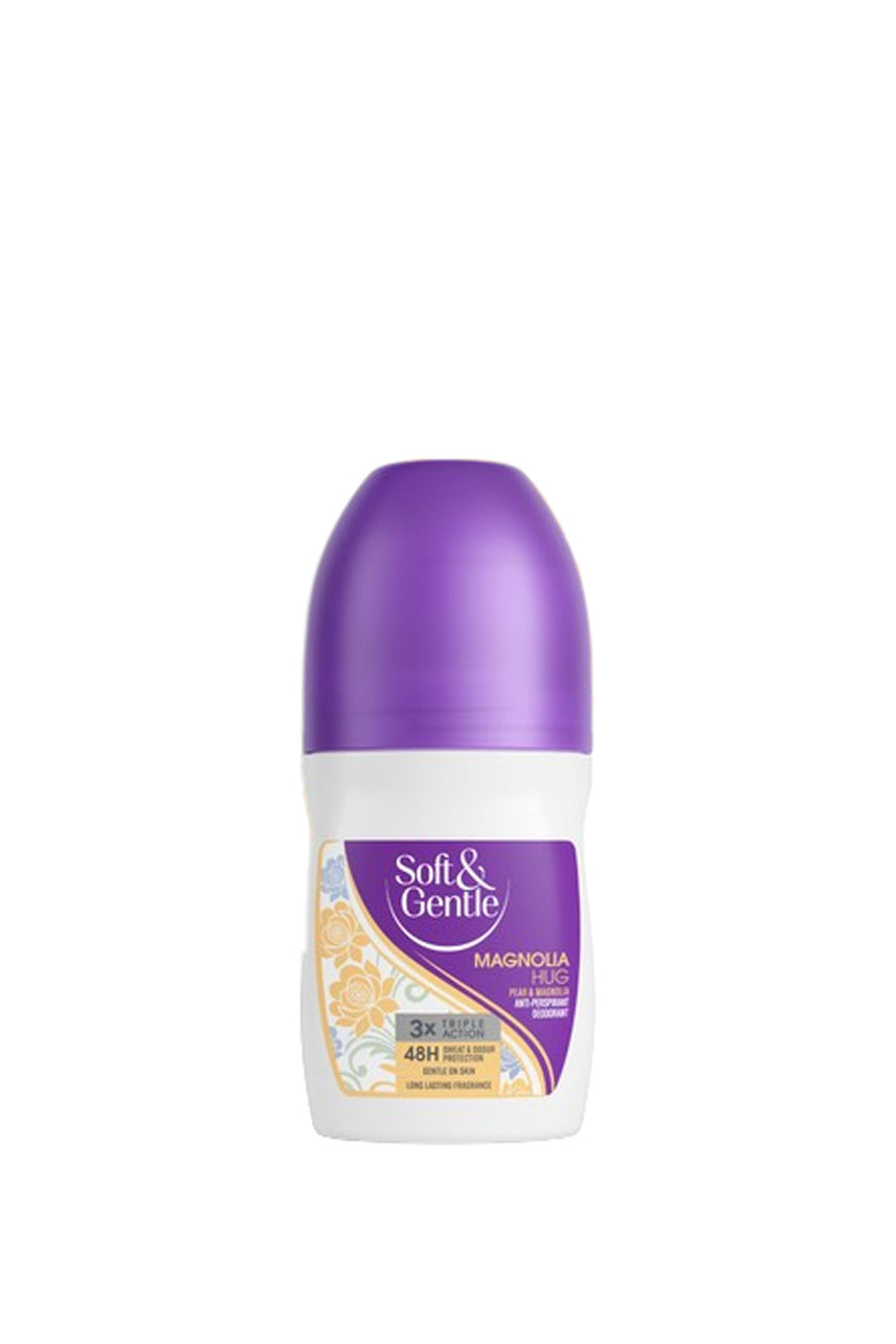 SOFT & GENTLE 48hr Antiperspirant Deodorant Roll On Magnolia Hug 50ml - Life Pharmacy St Lukes