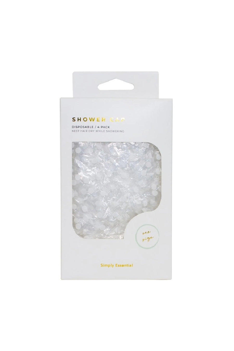 SIMPLY ESSENTIALS 20-1310 Disposable Shower Cap 4 Pack - Life Pharmacy St Lukes