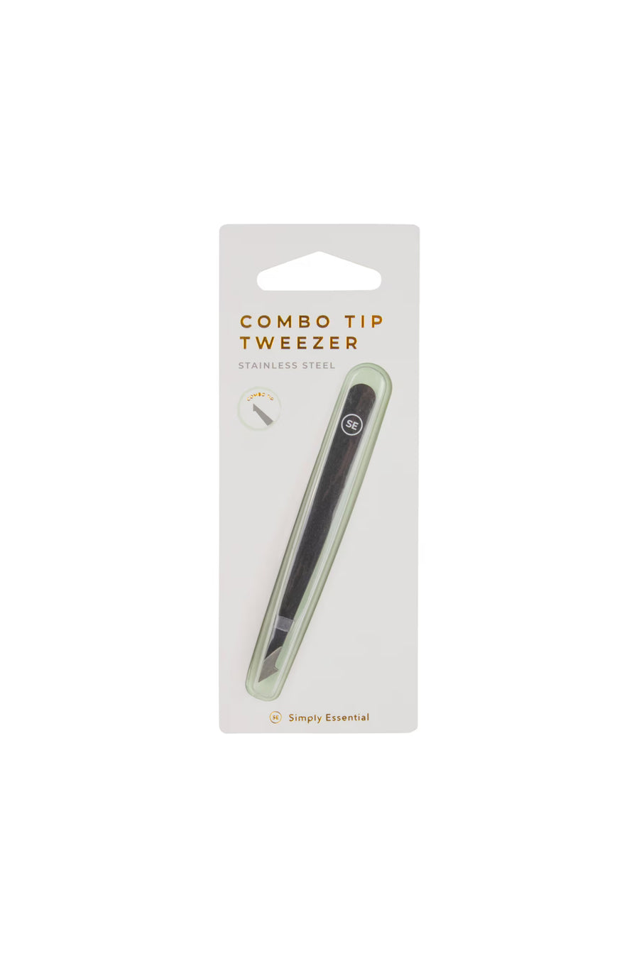 SIMPLY ESSENTIALS 20-2612 Tweezer Combo Tip Black - Life Pharmacy St Lukes