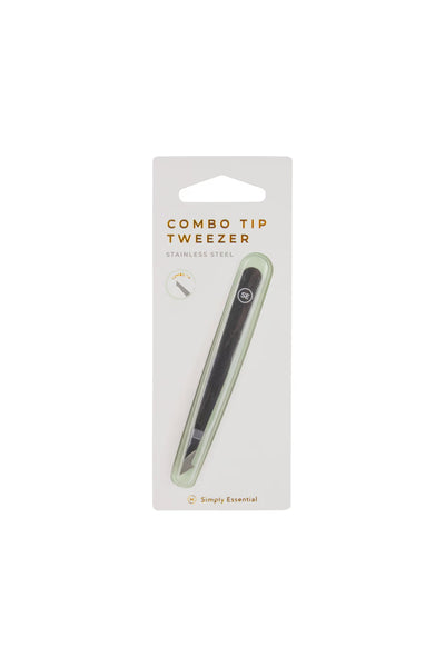 SIMPLY ESSENTIALS 20-2612 Tweezer Combo Tip Black - Life Pharmacy St Lukes