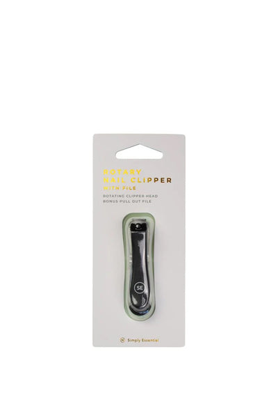 SIMPLY ESSENTIAL 20-2140 Rotary Nail Clipper with File - Life Pharmacy St Lukes
