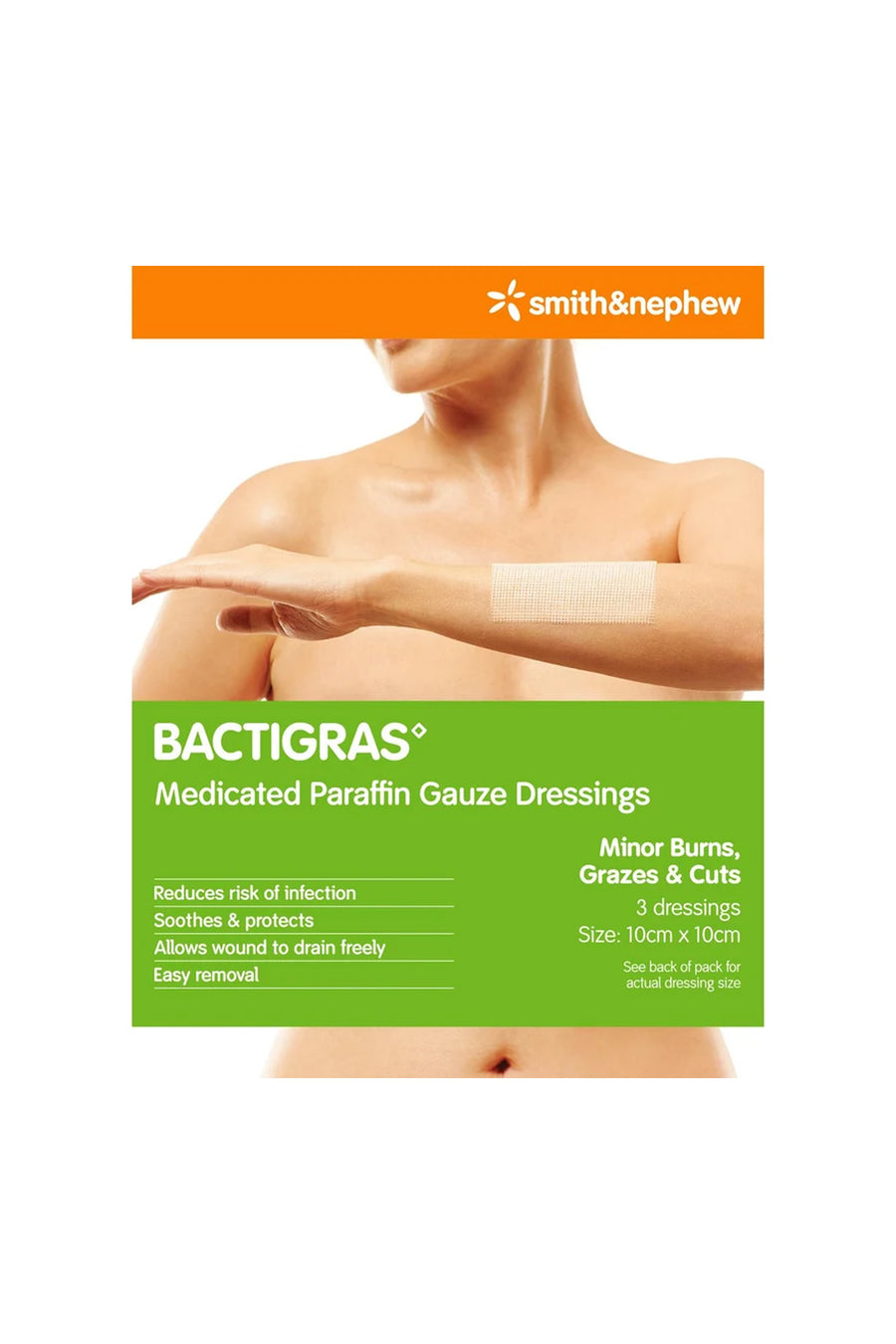 BACTIGRAS 10x10cm 3 Pack - Life Pharmacy St Lukes