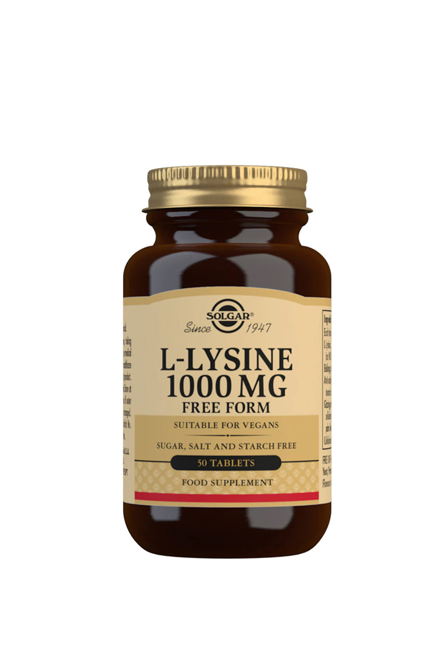 SOLGAR L-Lysine 1000mg 50 Tablets - Life Pharmacy St Lukes