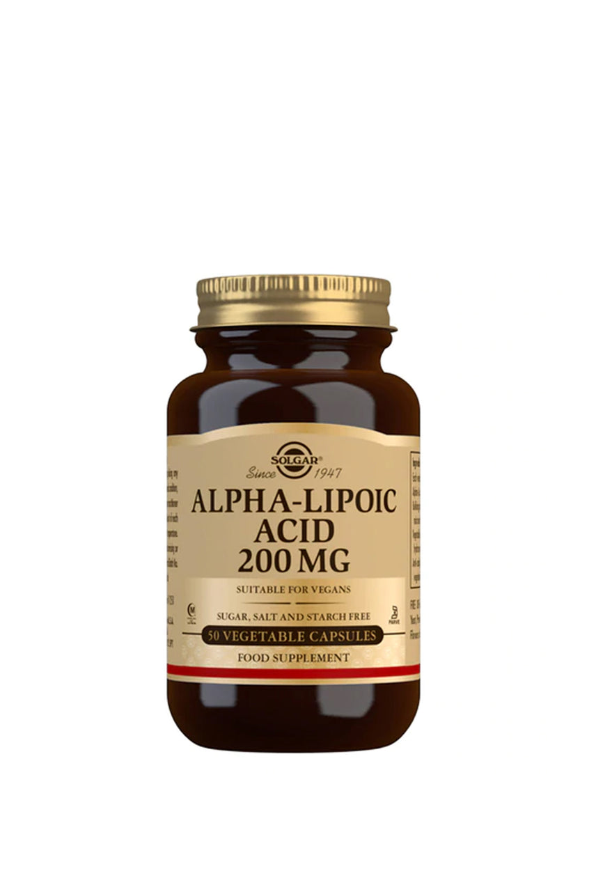 SOLGAR Alpha Lipoic Acid 200mg 50 Capsules - Life Pharmacy St Lukes