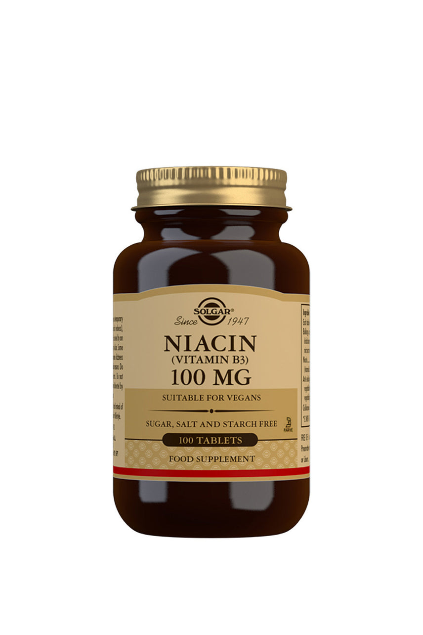 SOLGAR Niacin Vitamin B3 100mg 100 Tablets - Life Pharmacy St Lukes