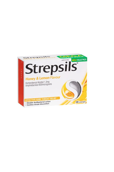 STREPSILS Lozenge Honey/Lemon 48s - Life Pharmacy St Lukes