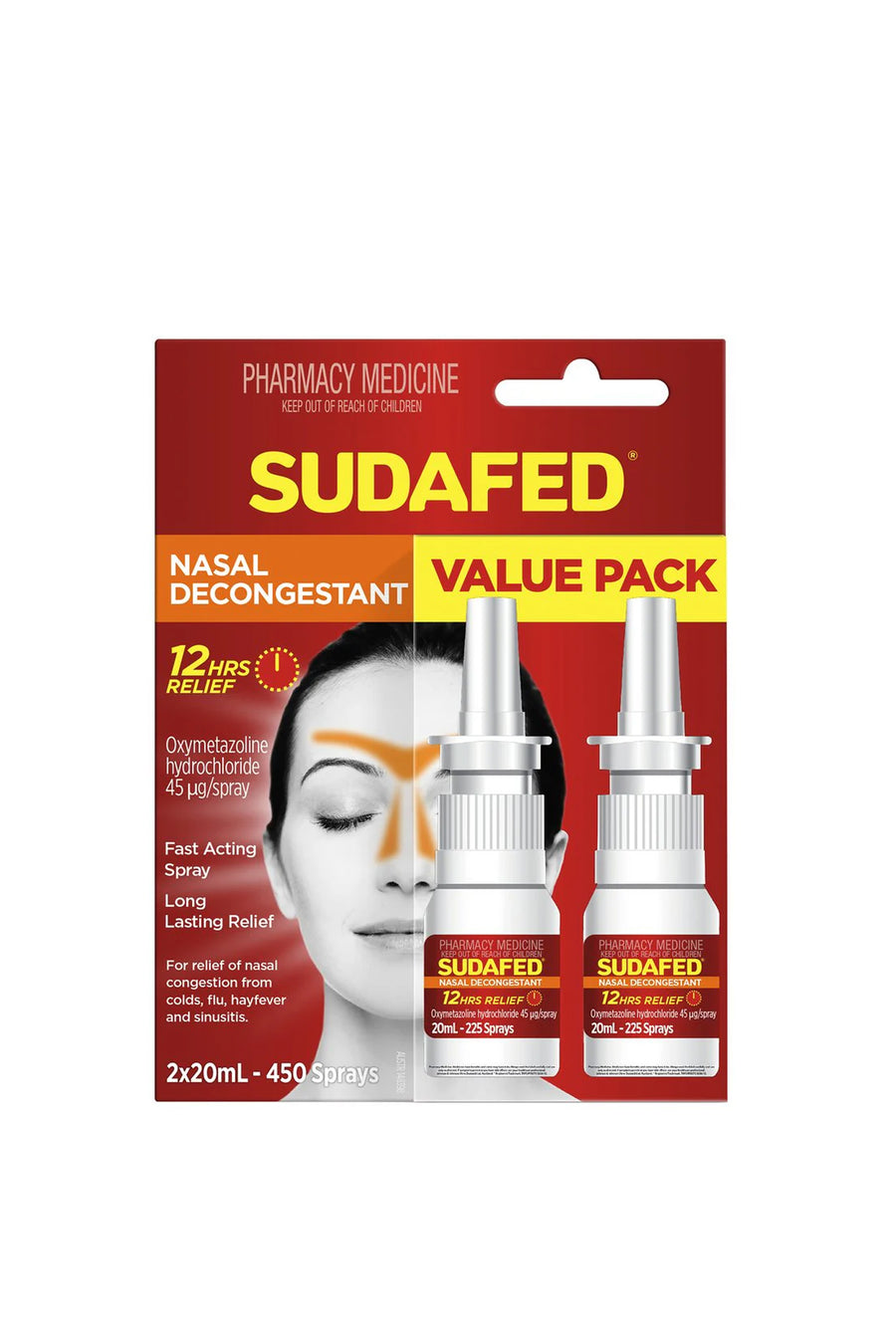 SUDAFED Nasal Spray 20ml Twin Pack - Life Pharmacy St Lukes