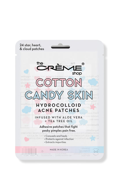 THE CREME SHOP Acne Patch Cotton Candy Skin Hydrocolloid Acne Patches Infused with Aloe Vera + Tea Tree - Life Pharmacy St Lukes
