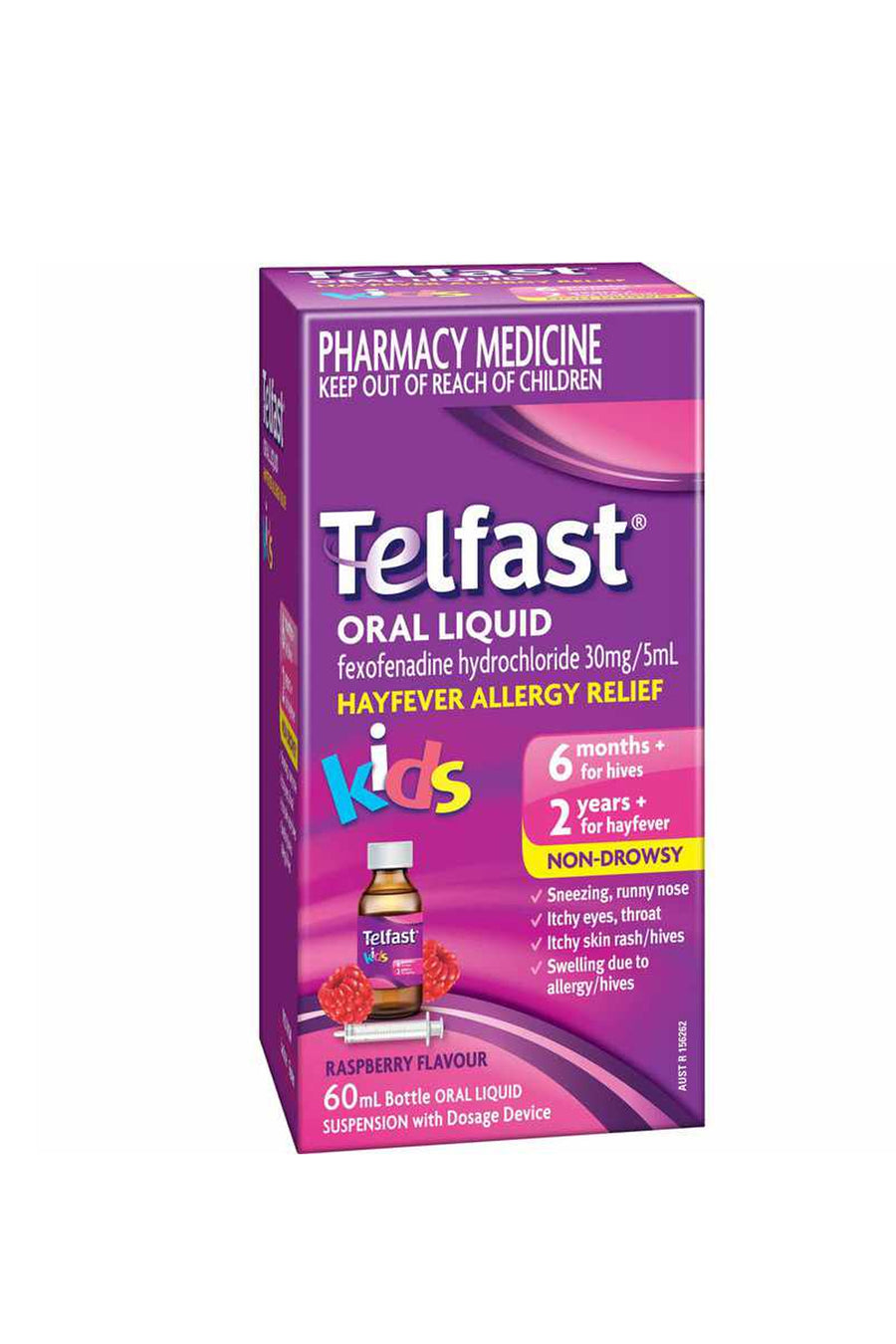 TELFAST Oral Liquid Suspension Kid Raspberry 150ml - Life Pharmacy St Lukes