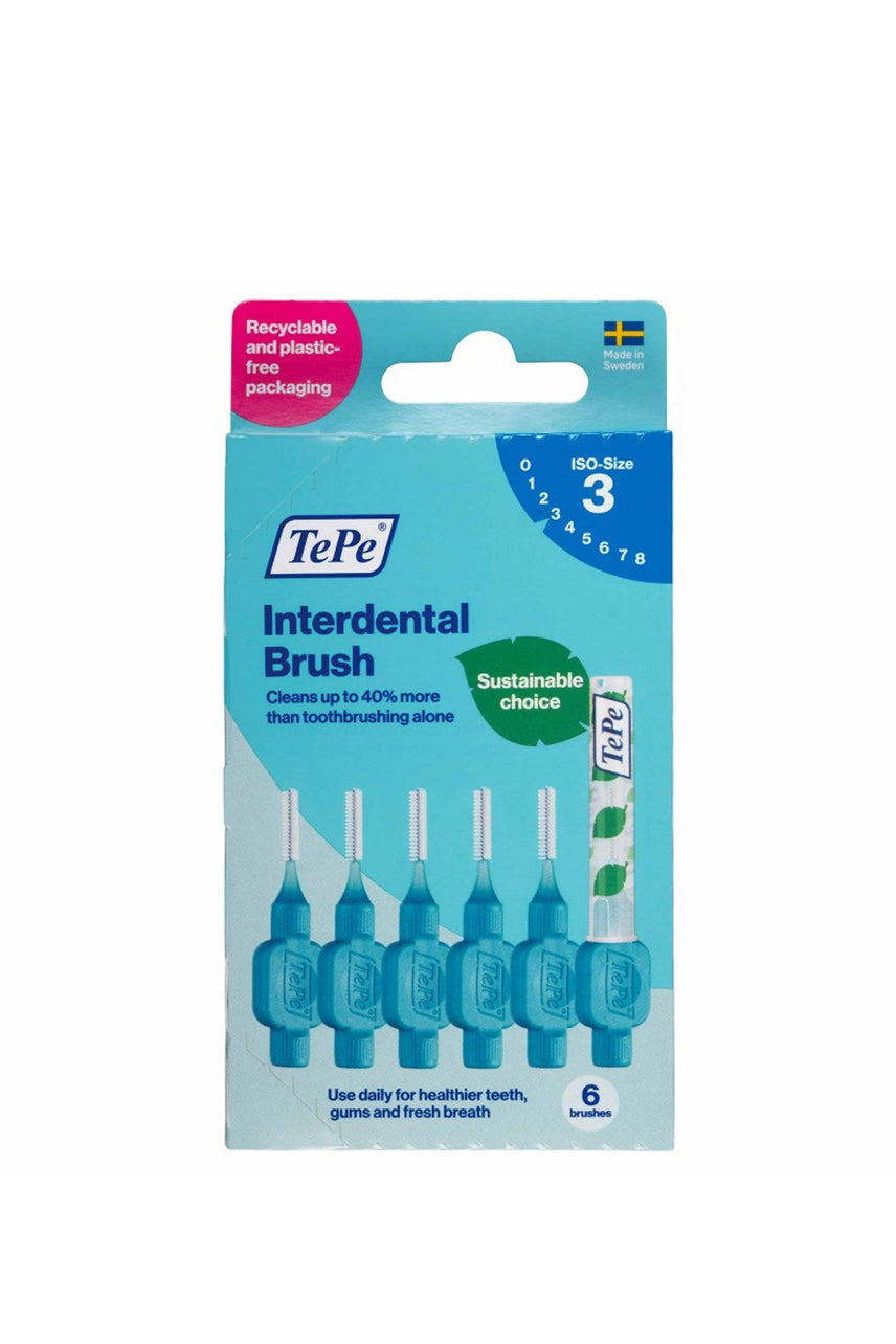 TePe Interdental Brush Size 3 0.6mm Blue 6 Pack - Life Pharmacy St Lukes