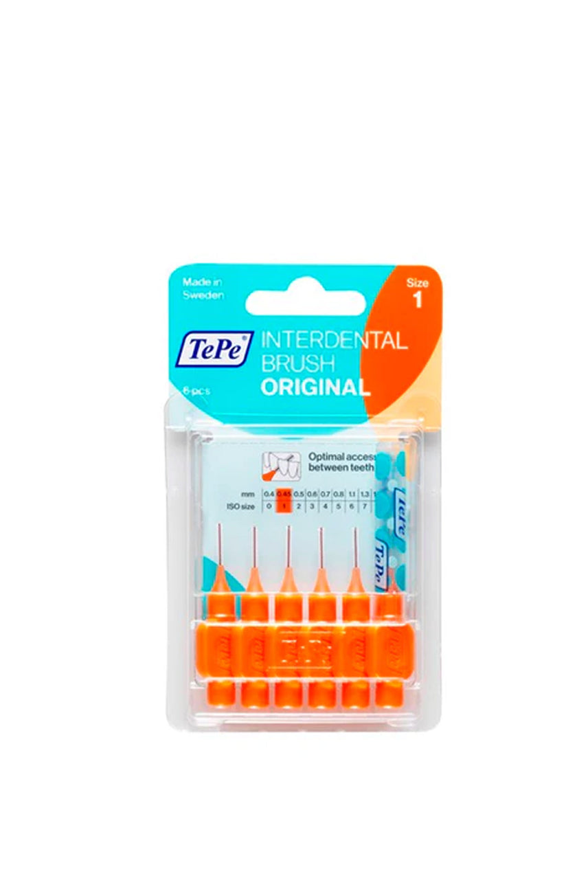 TePe Interdental Brush Size 1 - 0.45mm Orange 6 Pack - Life Pharmacy St Lukes