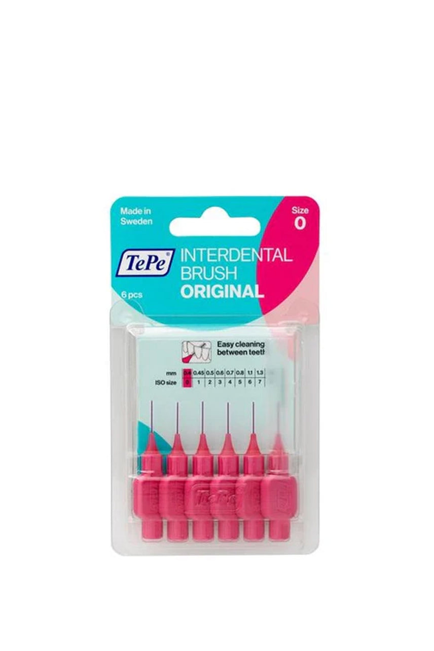 TePe Interdental Brush Size 0 - 0.4mm Pink 6 Pack - Life Pharmacy St Lukes