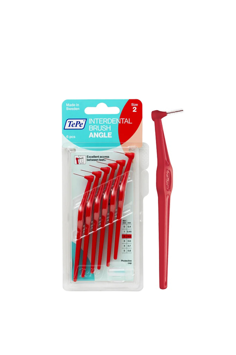 TEPE Angle 0.5mm Red 6pk - Life Pharmacy St Lukes