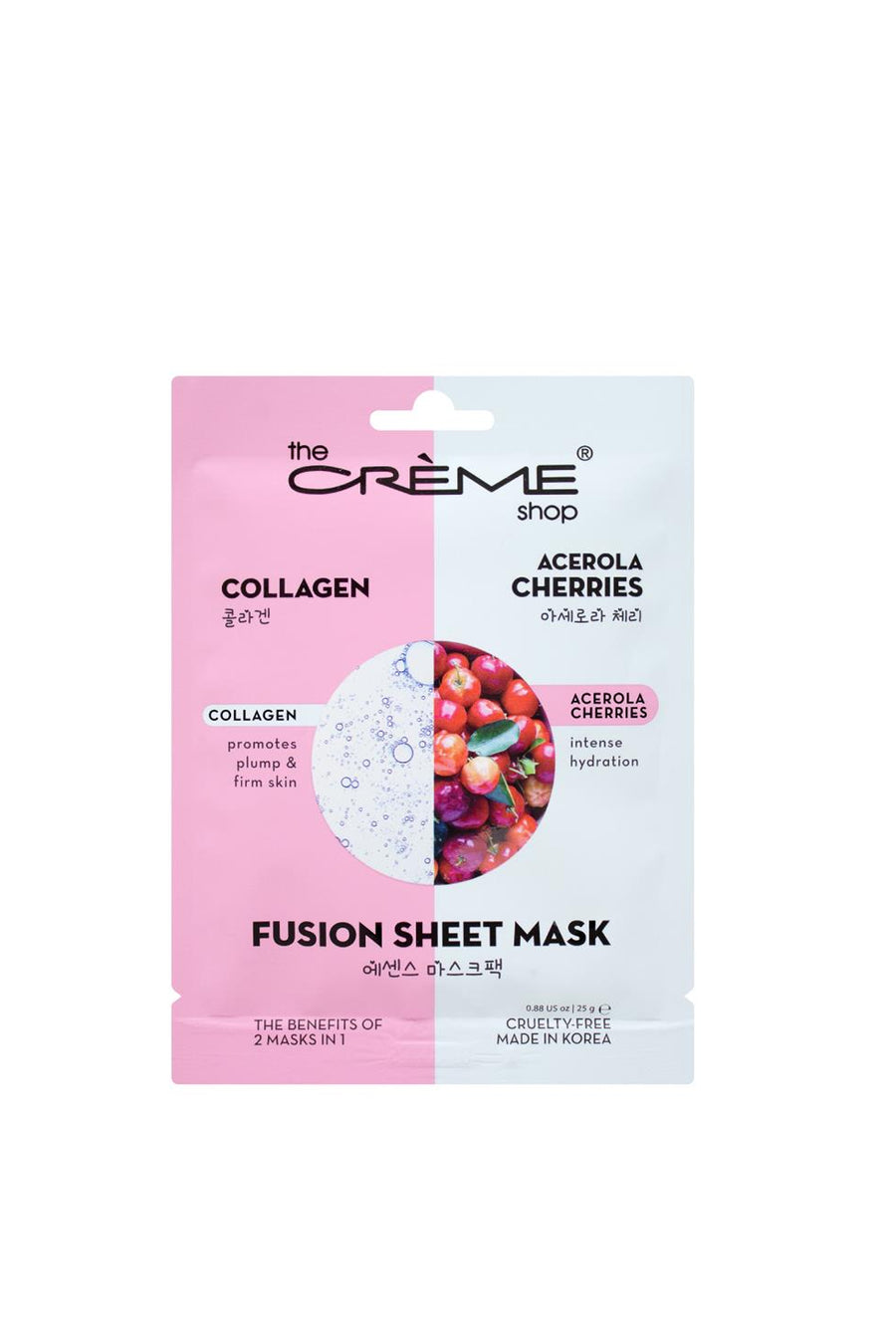 THE CREME SHOP Fusion Collagen & Acerola Cherries Sheet Mask - Life Pharmacy St Lukes