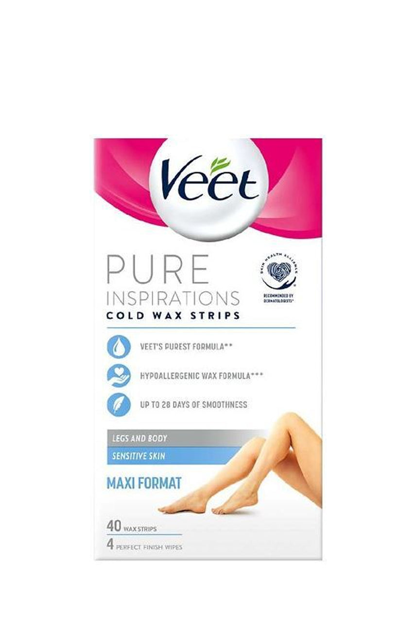 VEET Pure Cold Wax Strips Leg 20 Pack - Life Pharmacy St Lukes