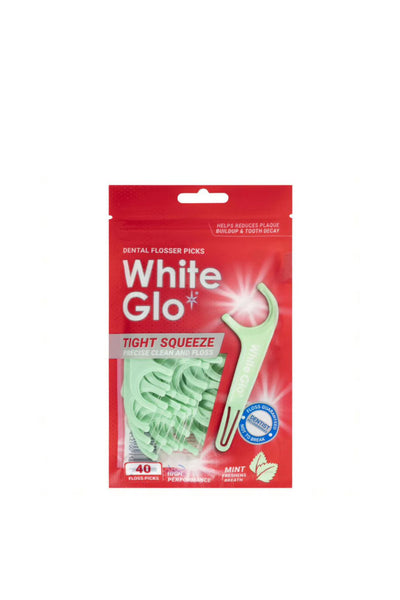 WHITE GLO Tight Fit Flosser Mint 40pk - Life Pharmacy St Lukes