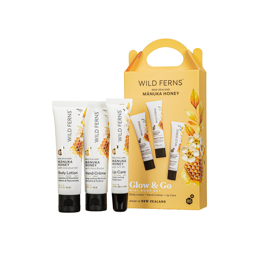 WILD FERNS Manuka Honey Mini Body Set Glow & Go