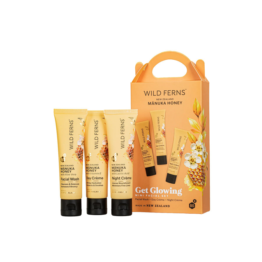 WILD FERNS Manuka Honey Mini Facial Set Get Glowing