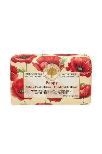 WAVERTREE & LONDON Soap Poppy 200g - Life Pharmacy St Lukes