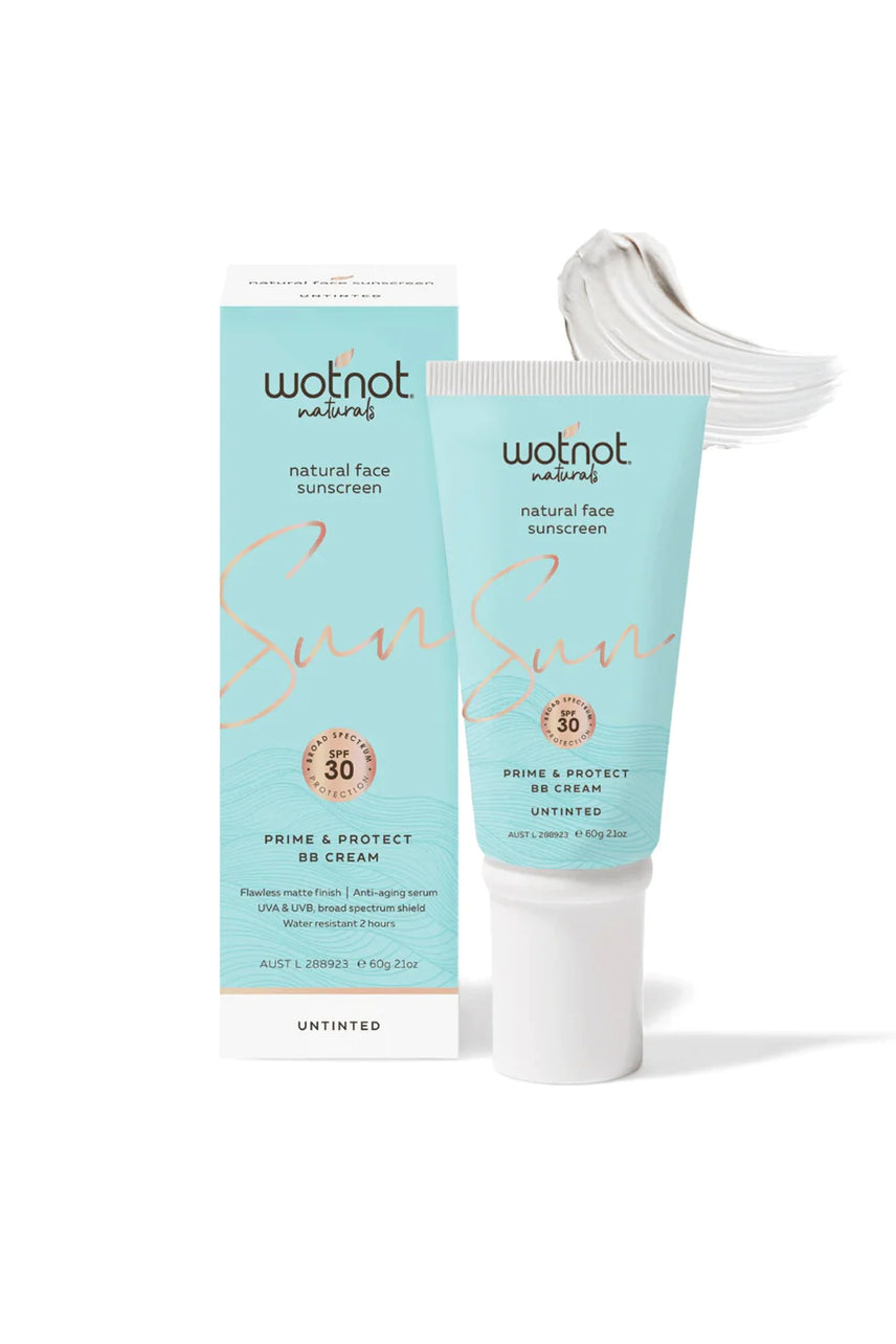 WOTNOT Natural Face Sunscreen SPF 40 BB Untinted 60g - Life Pharmacy St Lukes
