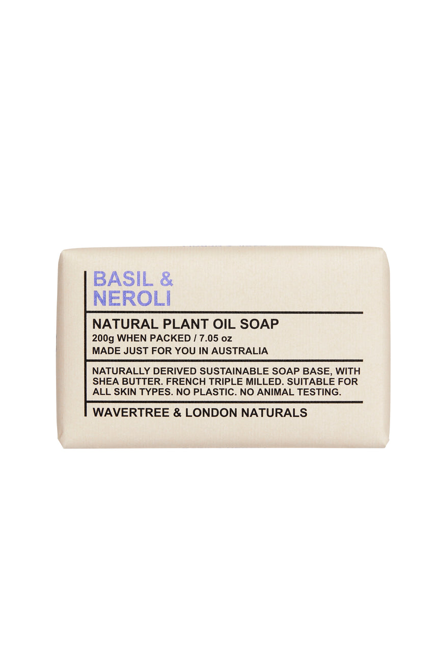 WAVERTREE & LONDON Soap Natural Basil & Neroli 200g - Life Pharmacy St Lukes