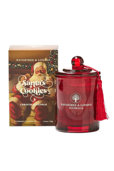 WAVERTREE & LONDON Candle Christmas Santa's Cookies 330g - Life Pharmacy St Lukes