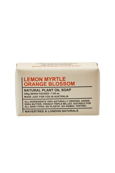 WAVERTREE & LONDON Soap Natural Lemon Myrtle & Orange 200g - Life Pharmacy St Lukes