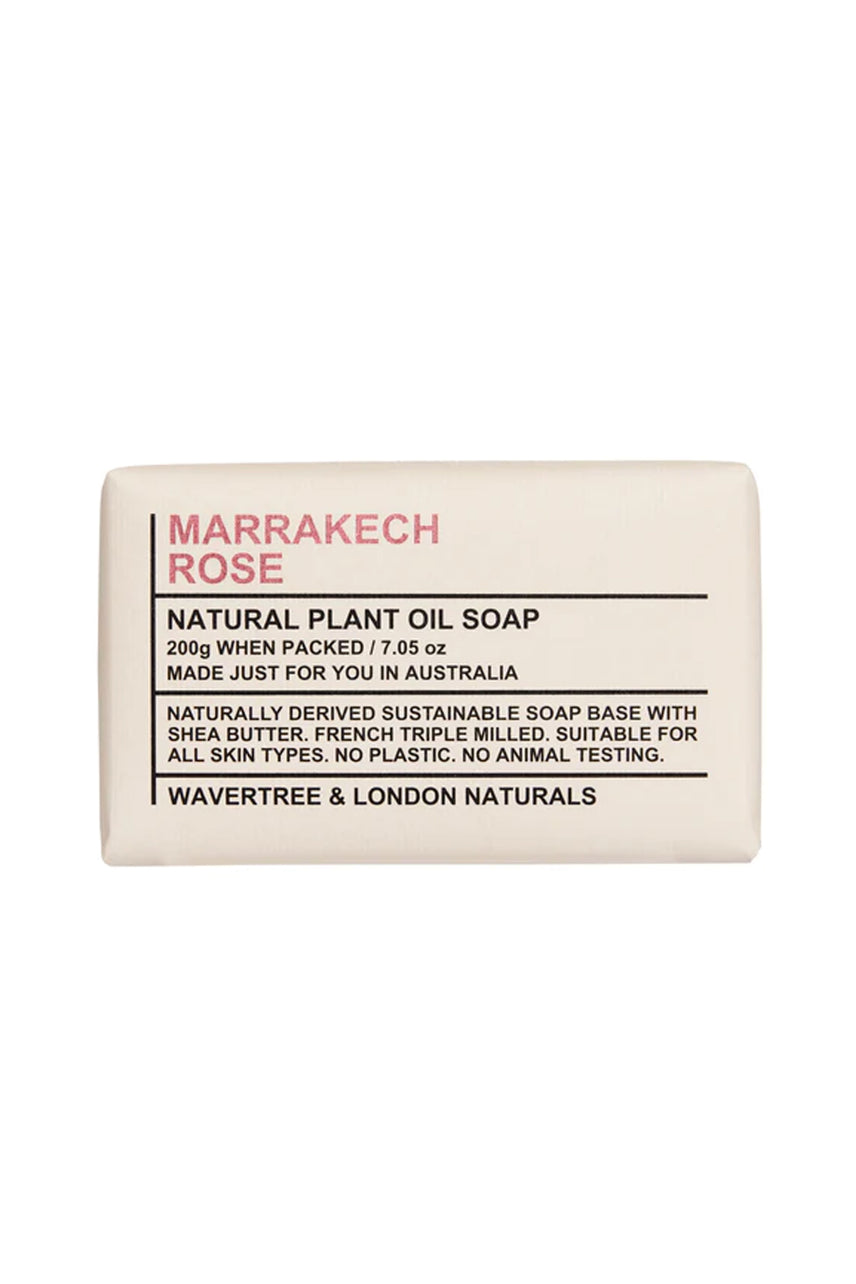 WAVERTREE & LONDON Soap Nat Marrakesh Rose 200g - Life Pharmacy St Lukes