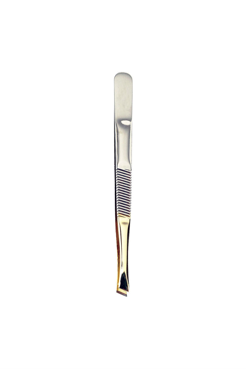 QVS 10-1013 Tempo Tweezer - Slant Tip - Gold - Life Pharmacy St Lukes