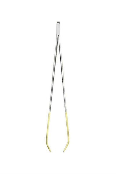 QVS 10-1017 Tempo Easy View Tweezers - Square Tip - Gold - Life Pharmacy St Lukes