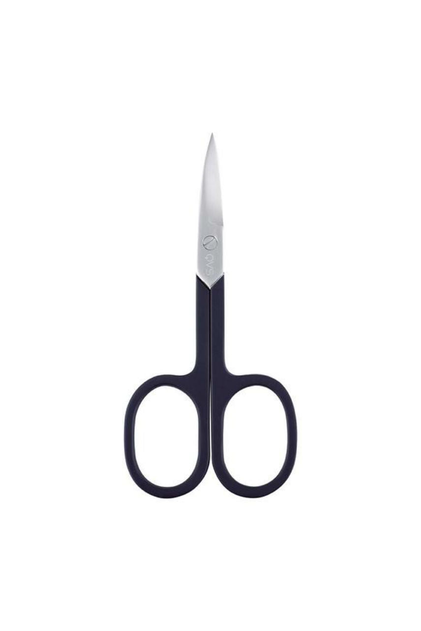QVS 10-1050 Nail Scissors-Curved Blades-Soft Touch-Black - Life Pharmacy St Lukes