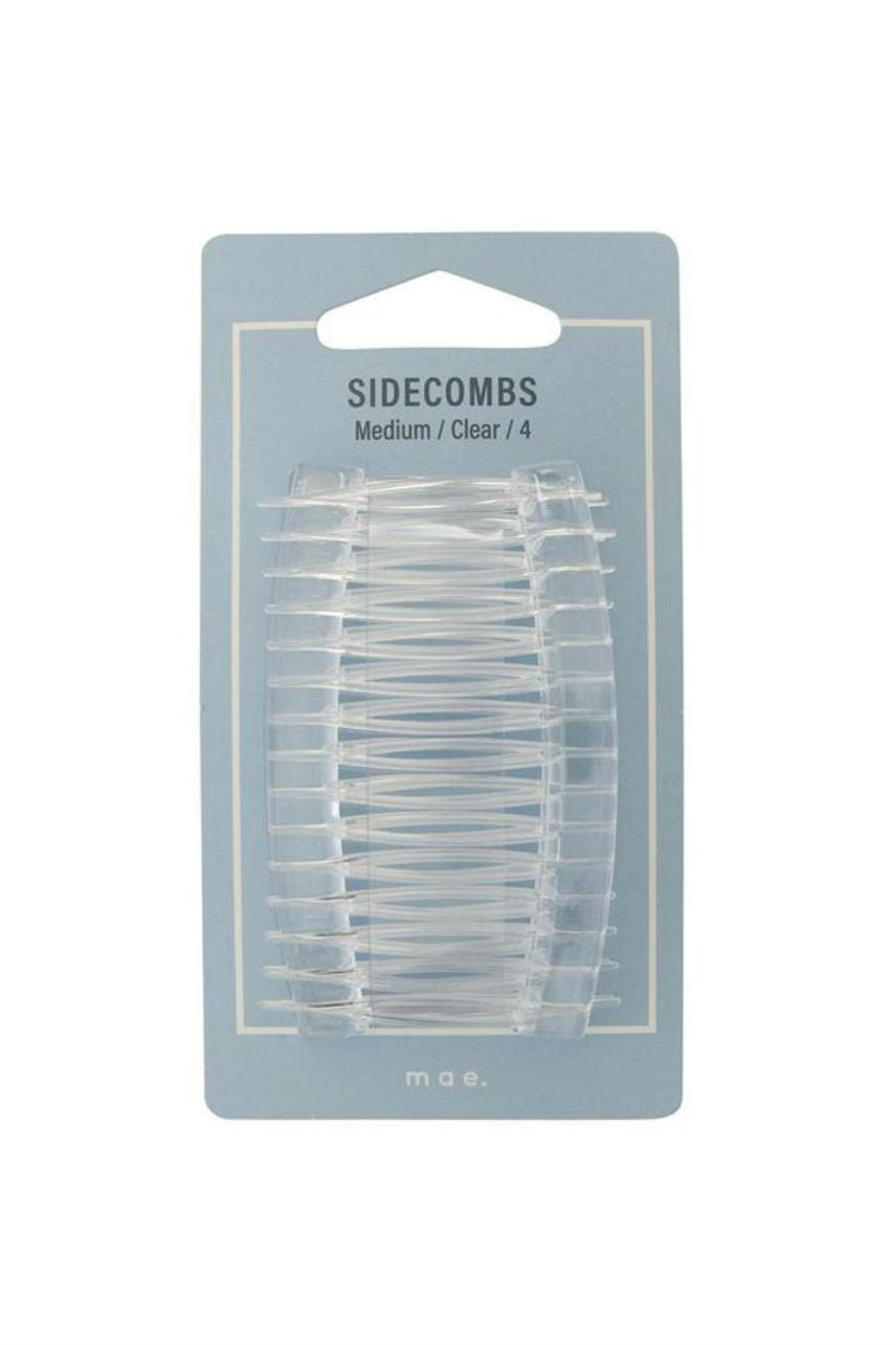 MAE 40-2000CL Sidecombs Clear Medium 4pcs - Life Pharmacy St Lukes