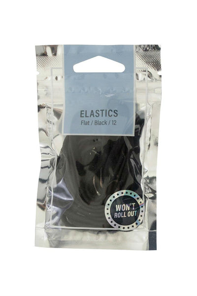 MAE 40-2202BK Elastic Flat Black 12pcs - Life Pharmacy St Lukes
